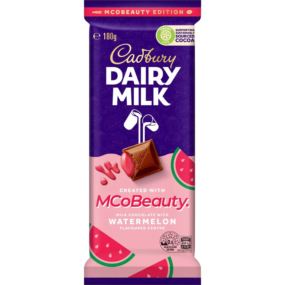 Cadbury × MCoBeauty Watermelon chocolate · 180g block · product photo 1