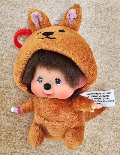 Monchhichi Australia kangaroo keyring · Australian edition keyring · product photo 2